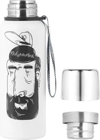 Μπουκάλι νερού Picture ACC121-A Λευκό Φυσικό Χάλυβας