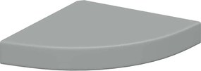 vidaXL Ράφια Τοίχου Γωνιακά 2 τεμ. Γκρι 25x25x3,8 εκ. MDF