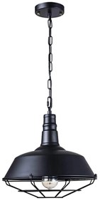 Φωτιστικό Οροφής Barn Black 01048 GloboStar Metal