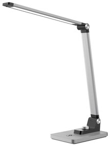 DESK LAMP LED BLAIN PRO  ABS BASE AND ALUMINUM ARMS IN SILVER COLOR 35,6x43,1Hcm.