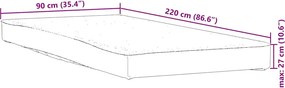 vidaXL Προστατευτικό στρώματος Λευκό 90x220 εκ. Αδιάβροχο