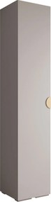 Ντουλάπα Inova IV 50 Μονόφυλλη-Cashmere - Χρυσό