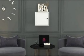 Stewehome Κλειστό ράφι τοίχου κλασικού και μοντέρνου στυλ Λευκό 33x30x30 cm
