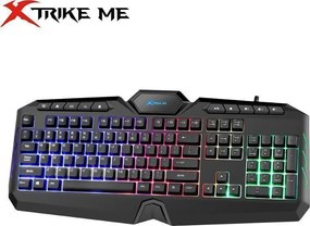 Xtrike Me Gaming Πληκτρολόγιο με φωτιζόμενα πλήκτρα KB-509