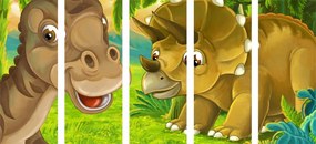 Εικόνα 5 μερών χαρούμενοι δεινόσαυροι