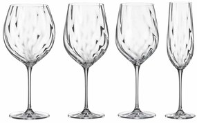 Σετ Κρυστάλλινα Ποτήρια Uria Optic/Cora  - Crystal Bohemia  – 24τμχ