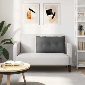 vidaXL Μαξιλάρι Πλάτης Σκούρο Γκρι 80 x 50 x 19 cm