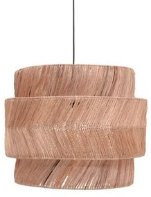 Κρεμαστό Φωτιστικό Οροφής Zeniole Inart abaca σε φυσικό Φ60x50εκ 339-000016 339-000016 Μπεζ