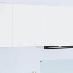 vidaXL Κρεμαστό ντουλάπι με ράφι Επιτοίχιο Riga Λευκό 40 x 31 x 80 εκ.