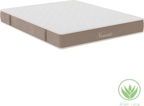 Κρεβάτι με στρώμα Nevil-Nemesis pakoworld ύφασμα ανθρακί 150x200εκ