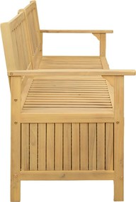 vidaXL Παγκάκι με αποθήκευση 2 -Seater 170 x 63 x 84 cm Σταθερή Ακακία