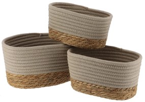 Καλάθια Αποθήκευσης (Σετ 3τμχ) T-D Rectangular Taupe 84164232