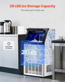 VEVOR Commercial Ice Maker Freestanding Cabinet Machine 110lbs/24H 36 Ice Cubes