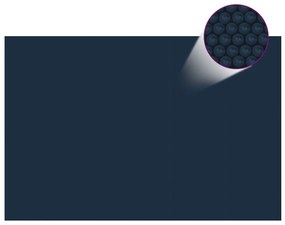 Κάλυμμα Πισίνας Ηλιακό Μαύρο/Μπλε 600x400 εκ. από Πολυαιθυλένιο