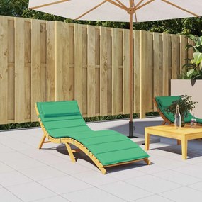 vidaXL Μαξιλάρι Ξαπλώστρας Πράσινο 180x60x4 εκ. από Ύφασμα Oxford