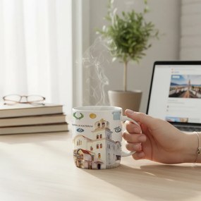 Σετ κεραμική κούπα Souvenir - 12pcs - Paralia - 241123