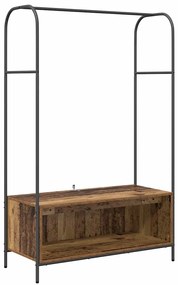 vidaXL Ράφι Ρούχων Καφέ 100 x 44 x 160 εκ Επεξεργασμένο ξύλο