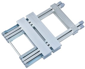 vidaXL Πτυσσόμενο Σκαμπό  28 x 26 x 39 εκ. Αλουμινίου