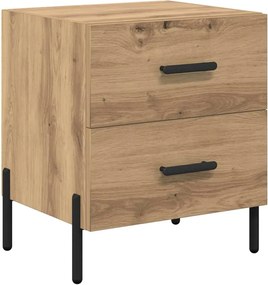 vidaXL Κομοδίνο 2 τμχ. Artisan Oak 40 x 35 x 47,5 εκ