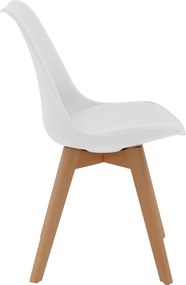 ΚΑΡΕΚΛΑ VEGAS HM0033.01 ΜΕ ΞΥΛΙΝΑ ΠΟΔΙΑ ΚΑΙ ΜΕ ΚΑΘΙΣΜΑ ΛΕΥΚΟ 47x56,6x82Υεκ.