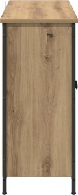 vidaXL Πλαϊνό γραφείο Artisan Oak 100 x 33 x 75 εκ Επεξεργασμένο ξύλο