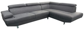 Καναπές Γωνιακός ArteLibre MASAL Γκρι Ύφασμα 280x185x85cm