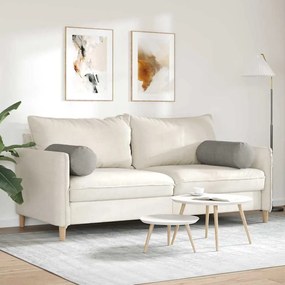 vidaXL Μαξιλάρια Στήριγμα 2 pcs Ανοιχτό γκρι Ø 25 x 70 cm