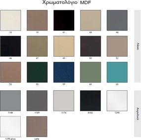 Mabo Marcella 100 MDF Base - Βάση Επίπλου Με Νιπτήρα (100x46) - MDF Acryl Matt Latte