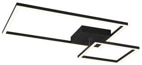 Πλαφονιέρα Οροφής 63cm Led SMD 25w 3000K 3000lm Black Mat Trio Lighting Padela R62642132