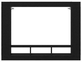 vidaXL Κονσόλα Τηλεόρασης Τοίχου Μαύρο Δρυς 152x22x113 εκ.