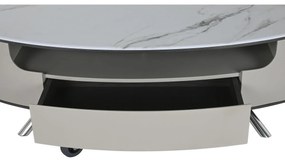 Τραπεζάκι Καφέ Home ESPRIT Λευκό Μπεζ 140 x 75 x 40 cm