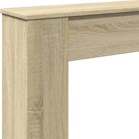vidaXL Πλαίσιο Τζακιού Sonoma Δρυς 100x20x100 εκ. από Επεξ. Ξύλο