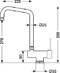 Oioli Micro 20560 Chrome - Μπαταρία Κουζίνας