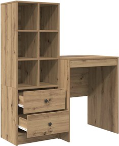 vidaXL Γραφείο Artisan Oak 105,5 x 50 x 127 εκ 2 τμχ.