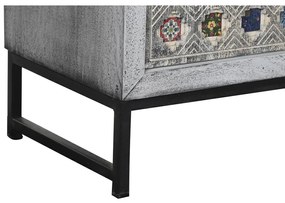 Ντουλάπι DKD Home Decor Γκρι Λευκό Ξύλο από Μάνγκο (90 x 38 x 150 cm)