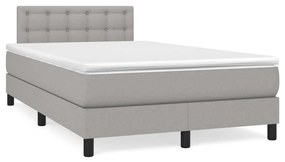 ΚΡΕΒΑΤΙ BOXSPRING ΜΕ ΣΤΡΩΜΑ ΑΝΟΙΧΤΟ ΓΚΡΙ 120X200 ΕΚ. ΥΦΑΣΜΑΤΙΝΟ 3140361