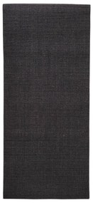 vidaXL Χαλί Μαύρο 66 x 150 εκ. από Φυσικό Σιζάλ