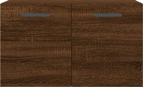 vidaXL Ντουλάπι Τοίχου Καφέ Δρυς 60x36,5x35 εκ. Επεξεργασμένο Ξύλο