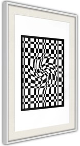 Αφίσα - Op Art - 20x30 - Μαύρο - Με πασπαρτού