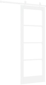 vidaXL Σετ Συρόμενης Πόρτας  Σετ 2 Λευκό MDF 73.5 x 198.5 εκ.