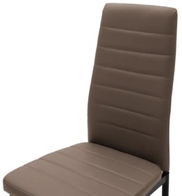 ΚΑΡΕΚΛΑ PARKER PAKOWORLD PU CAPPUCCINO-ΜΑΥΡΟ ΠΟΔΙ 42X48X98ΕΚ