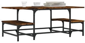 vidaXL Τραπεζάκι Σαλονιού Καπνιστή Δρυς Επεξεργασμ. Ξύλο