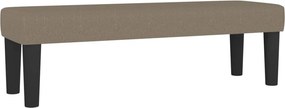 vidaXL Κρεβάτι Boxspring με Στρώμα Taupe 200x200 εκ. Υφασμάτινο