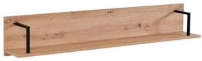 Ράφι τοίχου Sardinia ZP Artisan Oak - Μαύρο 137.5*21*24 εκ. 137.5x21x24 εκ.