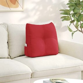 vidaXL Μαξιλάρι Πλάτης Κόκκινο 45 x 24 x 50 εκ ύφασμα
