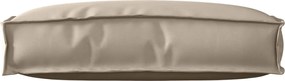 vidaXL Μαξιλάρι Taupe 60 x 40 x 12 cm Ύφασμα Όξφορντ
