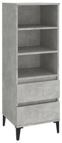 Ντουλάπι Γκρι Σκυρ. 40x36x110 εκ. από Επεξεργασμένο Ξύλο - Γκρι