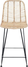 vidaXL Καρέκλα Μπαρ 2 τμχ. Φυσικό 44,5 x 54,5 x 97,5 εκ.