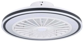 Ανεμιστήρας Οροφής Με Φως Almeria 35182 Φ48x19cm Led Black-White Eglo Διάμετρος 48cm