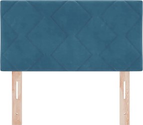 vidaXL Κεφαλάρι Σκούρο Μπλε 80 cm Βελούδο